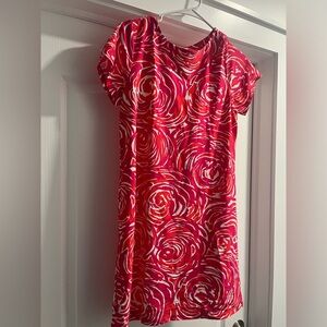 Bright pink and orange jude Connelly dress